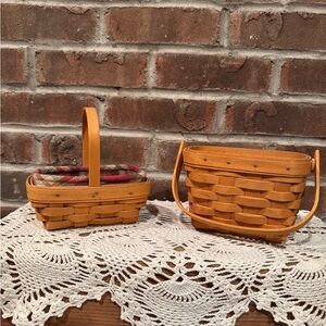 Longaberger set of 2; 1997  Horizon of Hope w/protector & 2000 Parsley combo